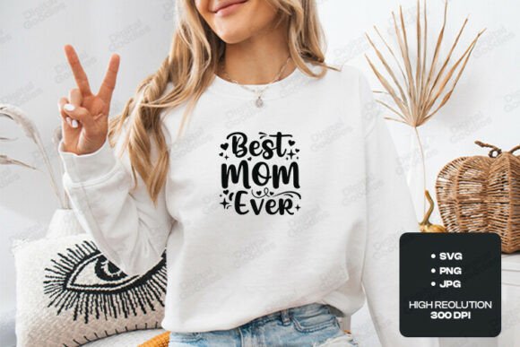 Best Mom Ever Floral Heart Design: A Creative Asset