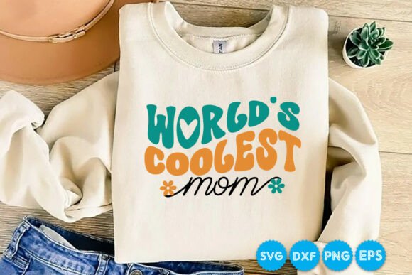 Celebrate Mom: The World's Coolest Mom Retro Svg Design