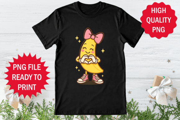 Cute Banana Lovers Show Love: A Design Art Breakdown