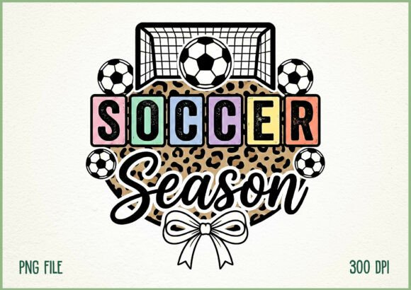 Elevate Your Projects with a Vibrant Preppy Colorful Soccer Season Design