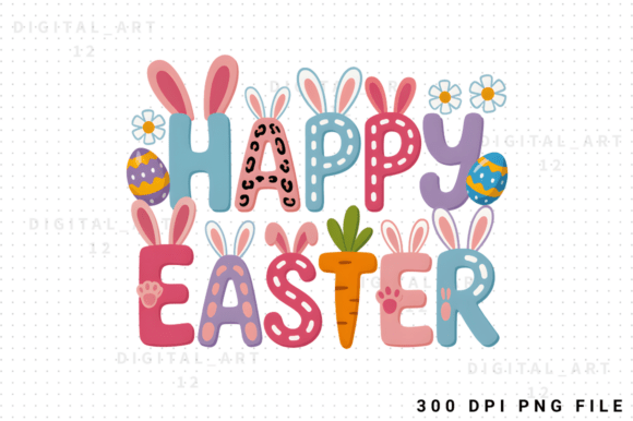 Happy Easter Bunny Sublimation Design: Elevate Your Creative Projects