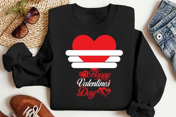 Happy Valentine's Day T-shirt Design PNG: A Creative Asset