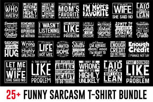 Humor Meets Design: The Funny Sarcastic T-Shirt Bundle