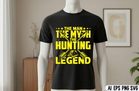 Legend Hunting T-shirt Design: A Premier Creative Asset