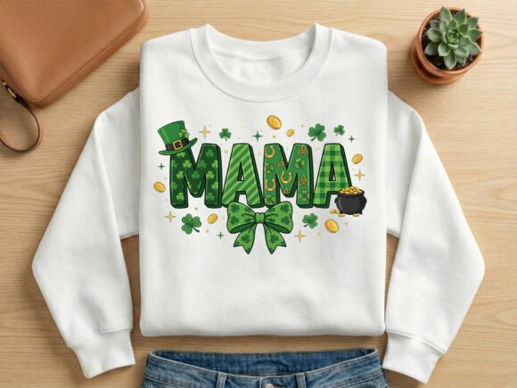 Lucky Mama Shamrock PNG: Festive Design for Creative Projects