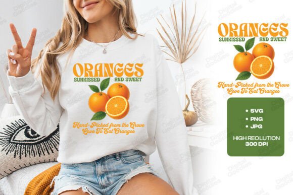 Oranges Sunkissed Watercolor Design: A Burst of Citrus Charm