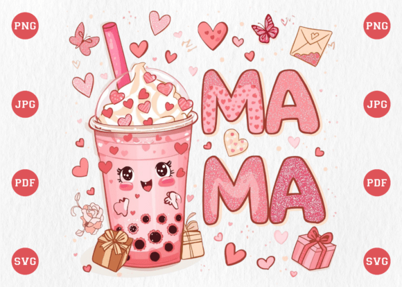 Retro Mama Coffee SVG PNG Design: A Versatile Asset for Modern Branding