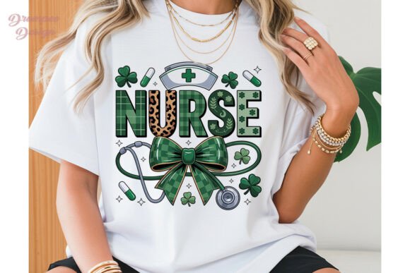 St. Patrick's Nurse Sublimation Design: A Creative Asset for Healthcare Branding