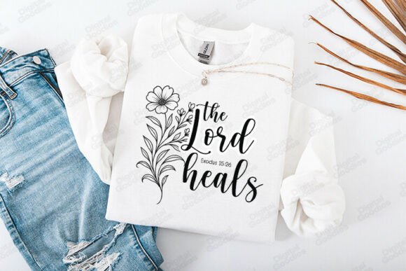 The Lord Heals: Elegant Scripture Art for Modern Design