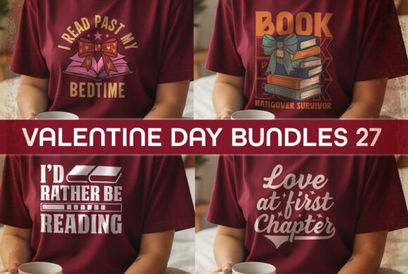 Valentine Day T-shirt Design Bundle Svg